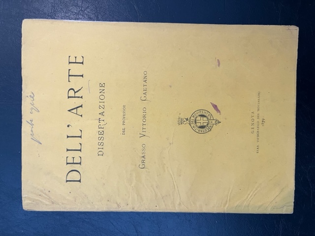 Dell'arte. Dissertazione